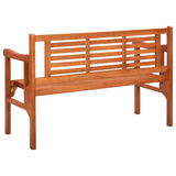 vidaXL Foldable Patio Bench 47.2" Solid Eucalyptus Wood - WhatYouNeedSales