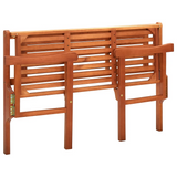 vidaXL Foldable Patio Bench 47.2" Solid Eucalyptus Wood - WhatYouNeedSales