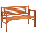 vidaXL Foldable Patio Bench 47.2" Solid Eucalyptus Wood - WhatYouNeedSales