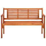 vidaXL Foldable Patio Bench 47.2" Solid Eucalyptus Wood - WhatYouNeedSales