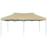 vidaXL Foldable Tent Pop-Up 9.8’x19.7’ Cream White - White