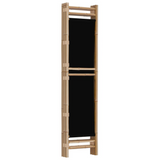 vidaXL Folding 3-Panel Room Divider 47.2" Bamboo and Canvas - WhatYouNeedSales