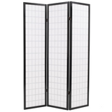 vidaXL Folding 3-Panel Room Divider Japanese Style 47.2"x66.9" Black - WhatYouNeedSales