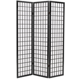 vidaXL Folding 3-Panel Room Divider Japanese Style 47.2"x66.9" Black - WhatYouNeedSales