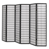 vidaXL Folding 6-Panel Room Divider Japanese Style 94.5"x66.9" Black - WhatYouNeedSales