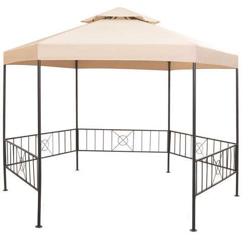 vidaXL Garden Marquee Gazebo Pavilion Tent Beige