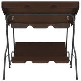 vidaXL Garden Swing Bench Coffee 66.9’x43.3’x60.2’ - Brown