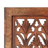 vidaXL Hand Carved 3-Panel Room Divider Brown 47.2"x65" Solid Mango Wood - WhatYouNeedSales