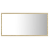 vidaXL LED Bathroom Mirror Sonoma Oak 31.5"x3.3"x14.6" Acrylic - WhatYouNeedSales