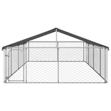 vidaXL Outdoor Dog Kennel with Roof