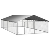 vidaXL Outdoor Dog Kennel with Roof