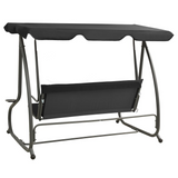 vidaXL Outdoor Swing Bench with Canopy Anthracite