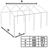 vidaXL Party Tent/Marquee White 26.2’x13.1’ - Ideal