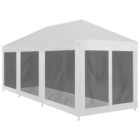 vidaXL Party Tent with 8 Mesh Sidewalls 29.5’ x 9.8’