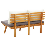 vidaXL Patio Bench with Cushions 45.3" Solid Acacia Wood - WhatYouNeedSales