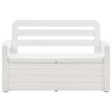 vidaXL Patio Storage Bench 52.2" Plastic White - WhatYouNeedSales