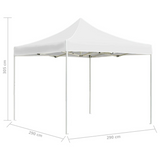 vidaXL Professional Folding Party Tent Aluminum