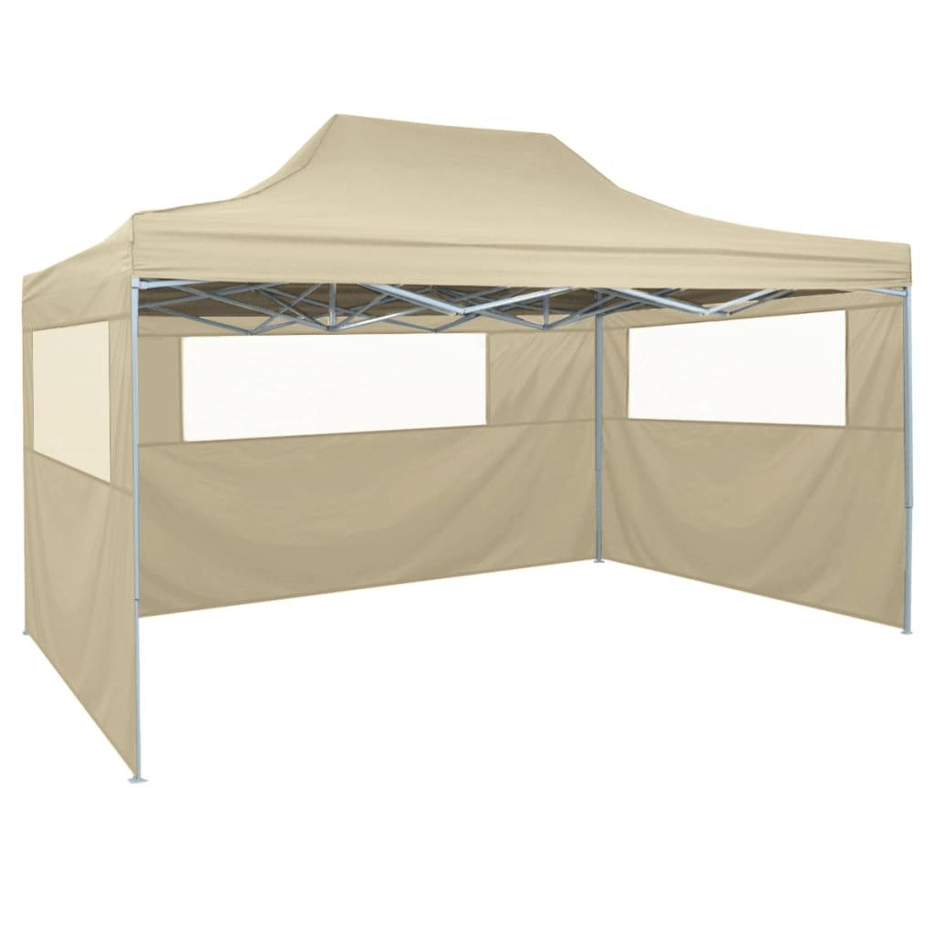 vidaXL Professional Folding Party Tent with 3 Sidewalls