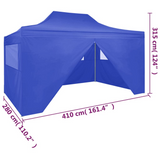 vidaXL Professional Folding Party Tent with 4 Sidewalls