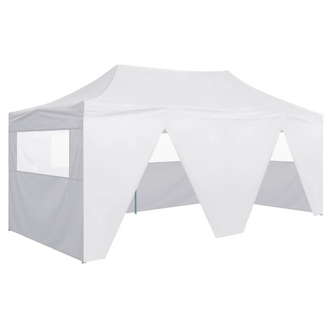 vidaXL Professional Folding Party Tent with 4 Sidewalls