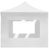 vidaXL Professional Folding Party Tent with Walls Aluminum