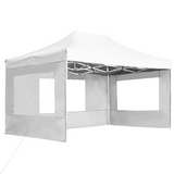 vidaXL Professional Folding Party Tent with Walls Aluminum