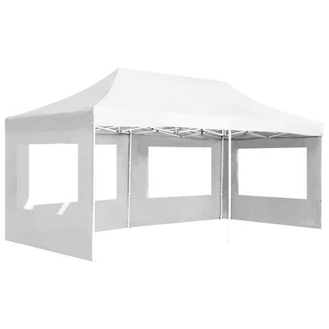 vidaXL Professional Folding Party Tent with Walls Aluminum