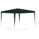 vidaXL Professional Party Tent 13.1’x13.1’ Green 0.3