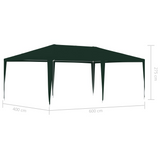 vidaXL Professional Party Tent 13.1’x19.7’ Green 0.3