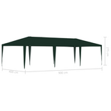 vidaXL Professional Party Tent 13.1’x29.5’ Green - UV