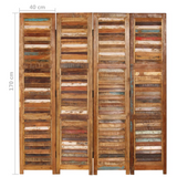 vidaXL Room Divider Solid Reclaimed Wood 66.9" - WhatYouNeedSales