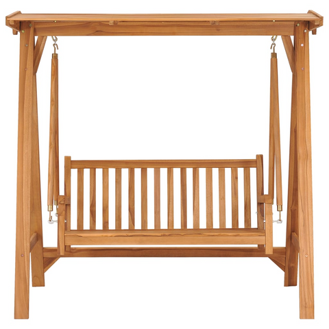 vidaXL Swing Bench 66.9’ Solid Teak Wood - Outdoor Garden