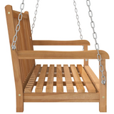 vidaXL Swing Bench Solid Teak Wood 44.9’x23.6’x25.2’