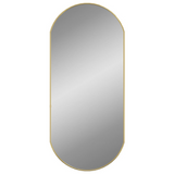 vidaXL Wall Mirror Gold 35.4"x15.7" Oval - WhatYouNeedSales