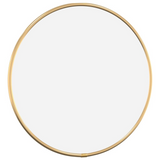 vidaXL Wall Mirror Gold Ø 11.8" Round - WhatYouNeedSales