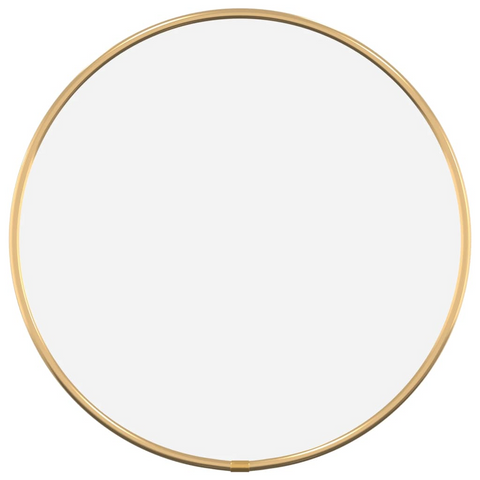 vidaXL Wall Mirror Gold Ø 11.8" Round - WhatYouNeedSales