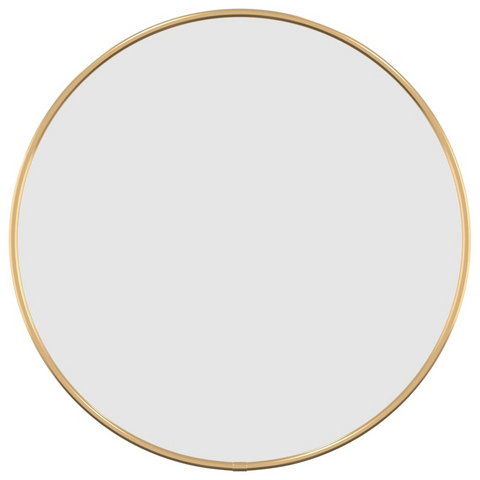 vidaXL Wall Mirror Gold Ø 15.7" Round - WhatYouNeedSales