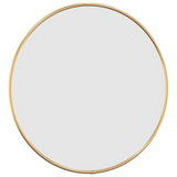 vidaXL Wall Mirror Gold Ø 15.7" Round - WhatYouNeedSales