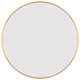 vidaXL Wall Mirror Gold Ø 19.7" Round - WhatYouNeedSales