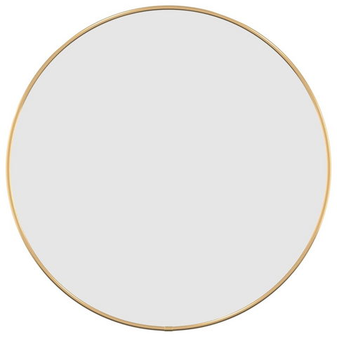 vidaXL Wall Mirror Gold Ø 19.7" Round - WhatYouNeedSales