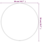 vidaXL Wall Mirror Gold Ø 19.7" Round - WhatYouNeedSales