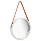 vidaXL Wall Mirror with Strap 15.7" Silver - WhatYouNeedSales