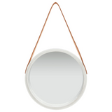 vidaXL Wall Mirror with Strap 15.7" Silver - WhatYouNeedSales