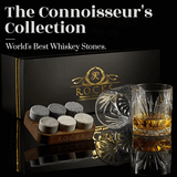 Whiskey Chilling Stones Gift Set With 2 Palm Crystal