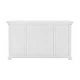 White Accent Cabinet With Glass Doors - WhatYouNeedSales