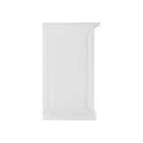 White Accent Cabinet With Glass Doors - WhatYouNeedSales