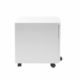 White Two Drawer Rolling Filing Cabinet - WhatYouNeedSales