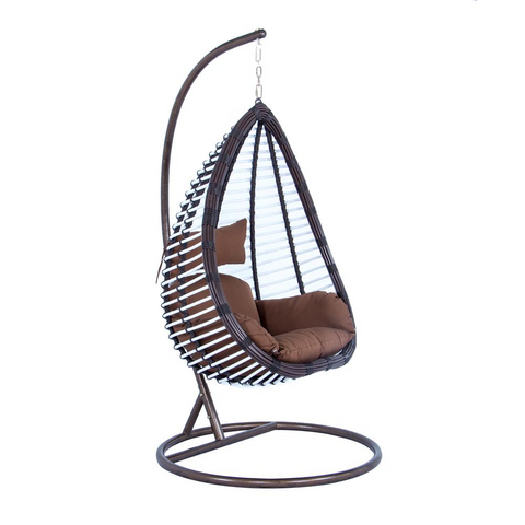 Wicker Hanging Egg Swing Chair Indoor Outdoor