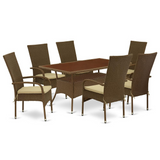 Wicker Patio Set Brown - Outdoor Furniture for Comfortable