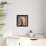 Woman Abstract Portrait - Canvas Wall Art With Frame - WhatYouNeedSales